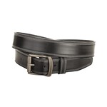 Tory Leather Wide Nickel Belt
