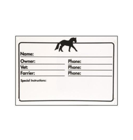 Horse Information Stall Sign