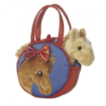 Aurora Pretty Bow Purse with Plush Horse