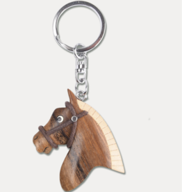 Waldhausen Wooden Horse Head Keychain