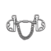 Mors Kimberwick Bas Port Avec Chaîne à Gourmette Pour Cheval - Marque Schneiders - Occasion En Bon état