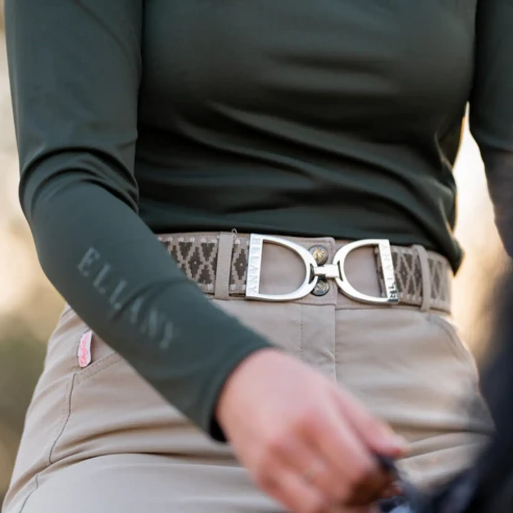Ellany Ellany Silver Stirrup 1.5" Belt