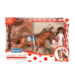 Breyer Cheryl White Rider, Horse, & Book Set