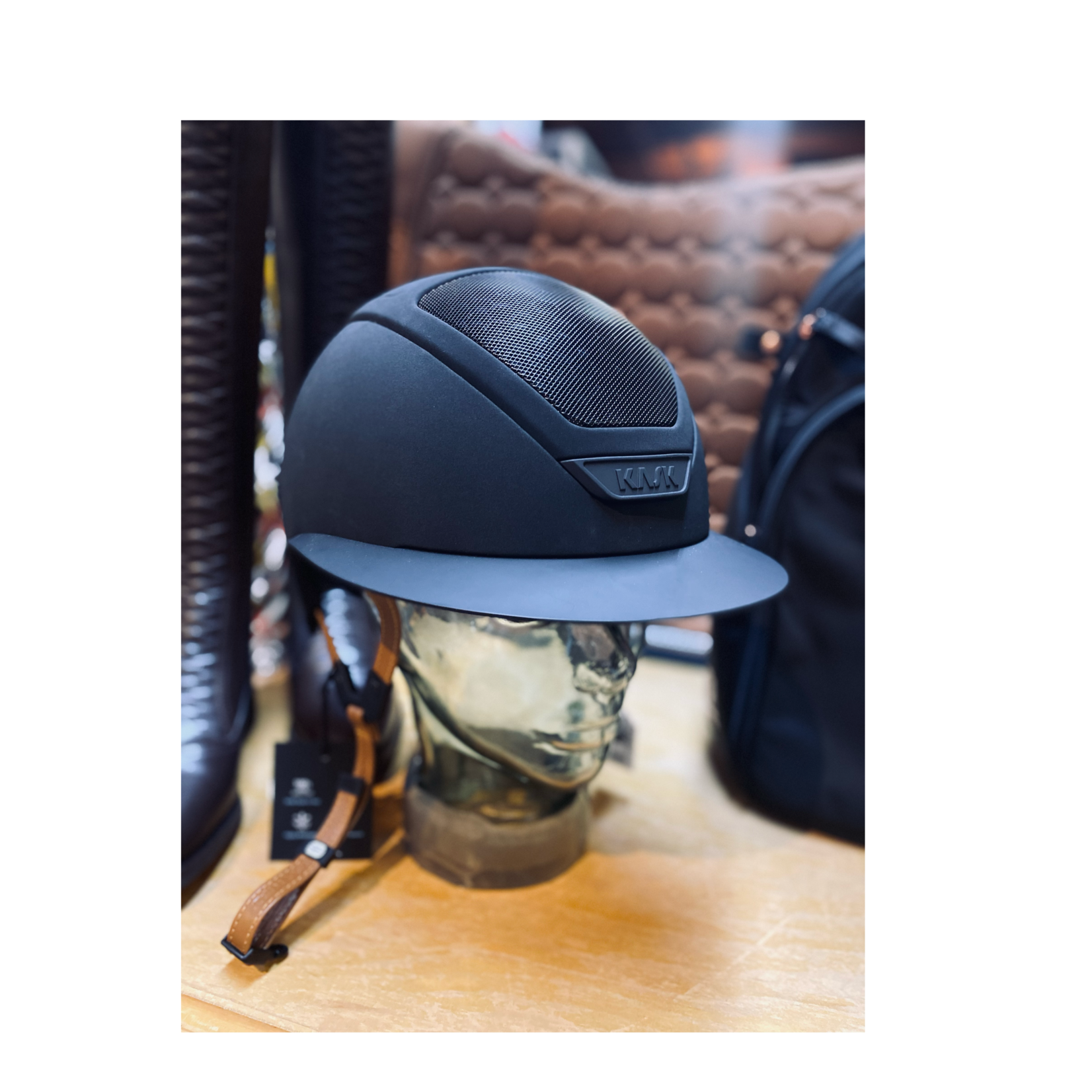 KASK Kask Star Lady Hunter with Tan Harness Helmet