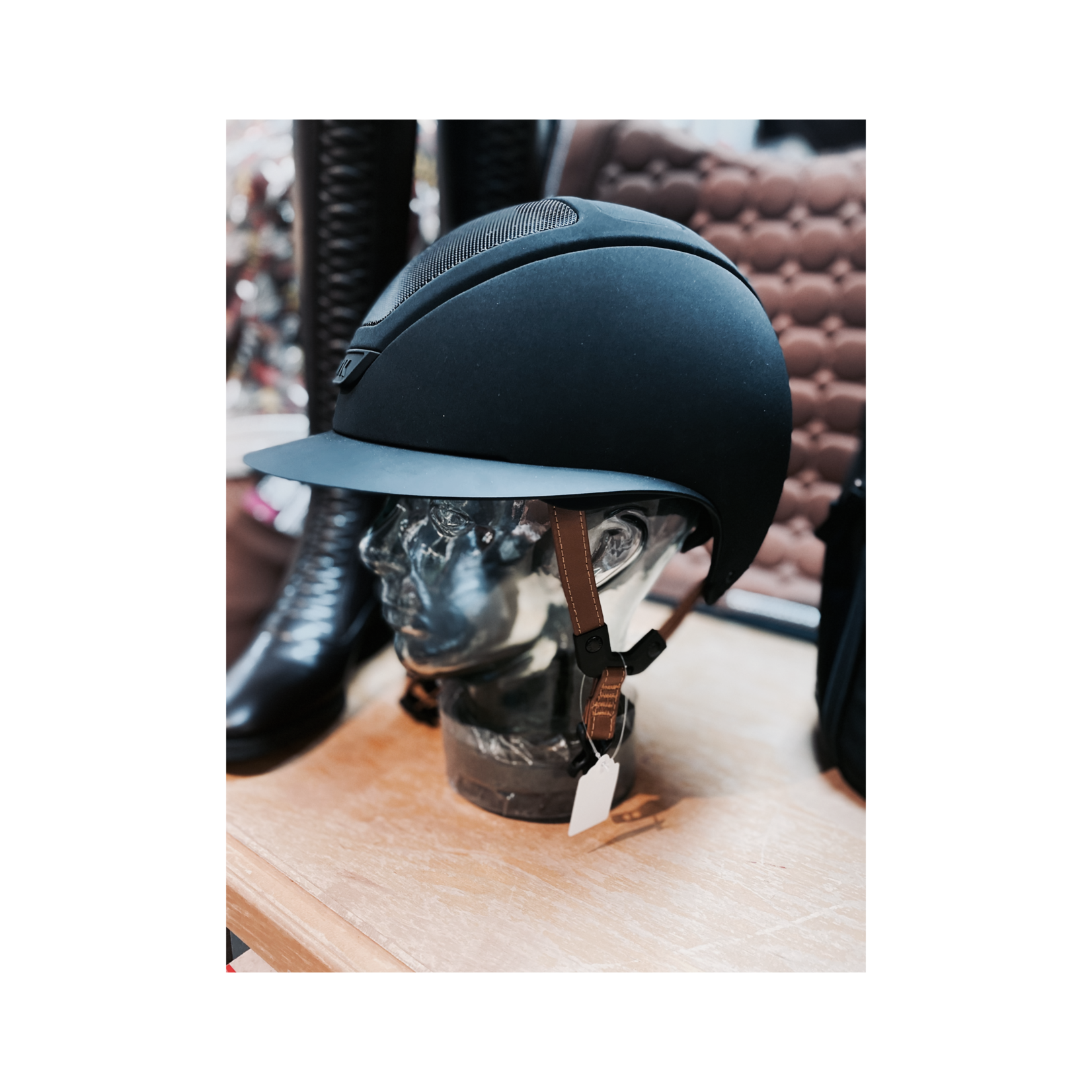 KASK Kask Star Lady Hunter with Tan Harness Helmet