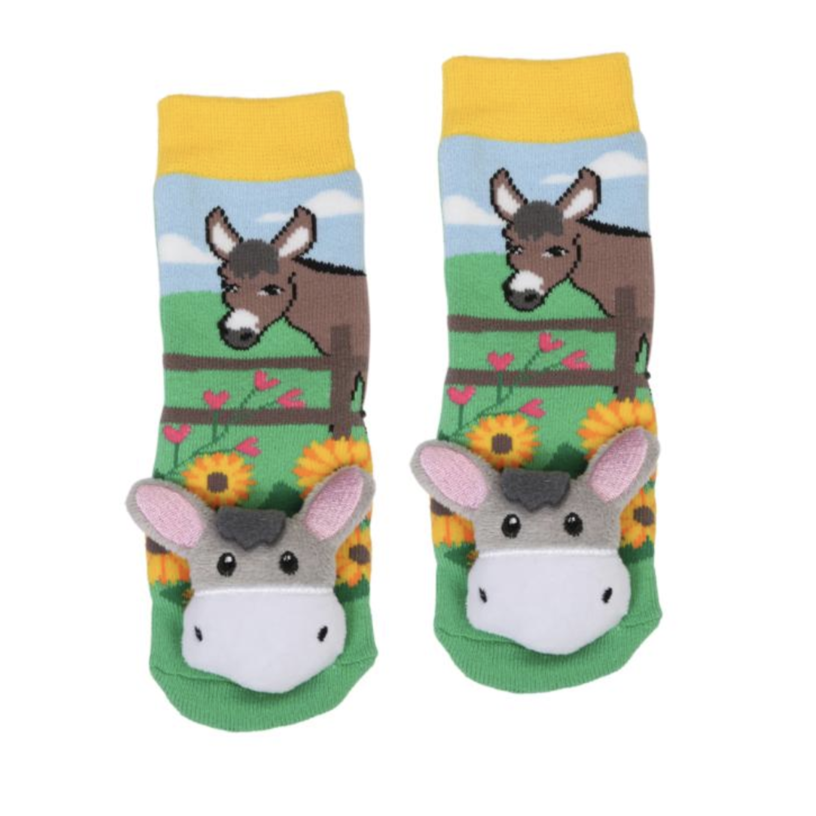 G.T. Reid Infant Socks with Rattle