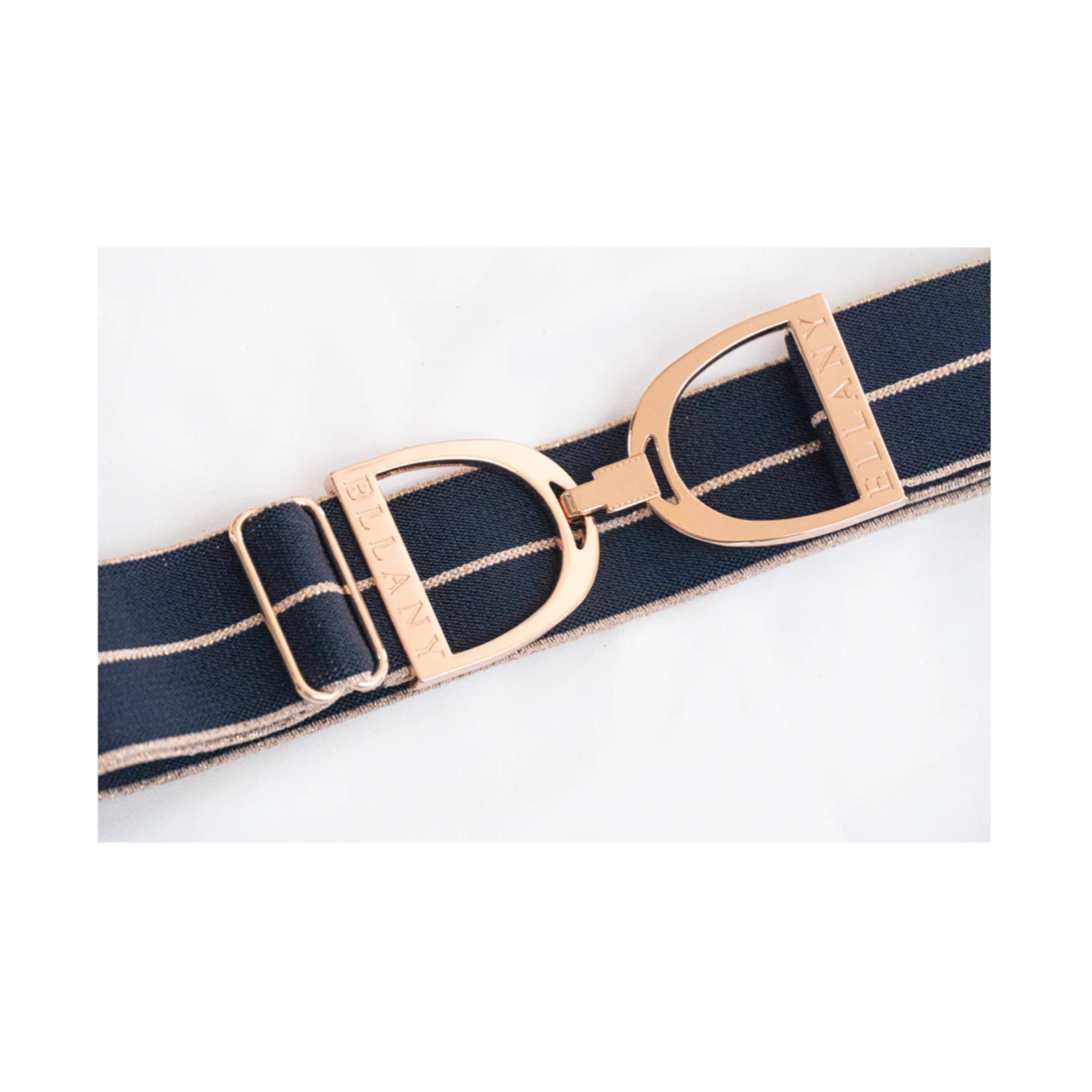 Ellany Ellany Rose Gold Stirrup 1.5" Belt
