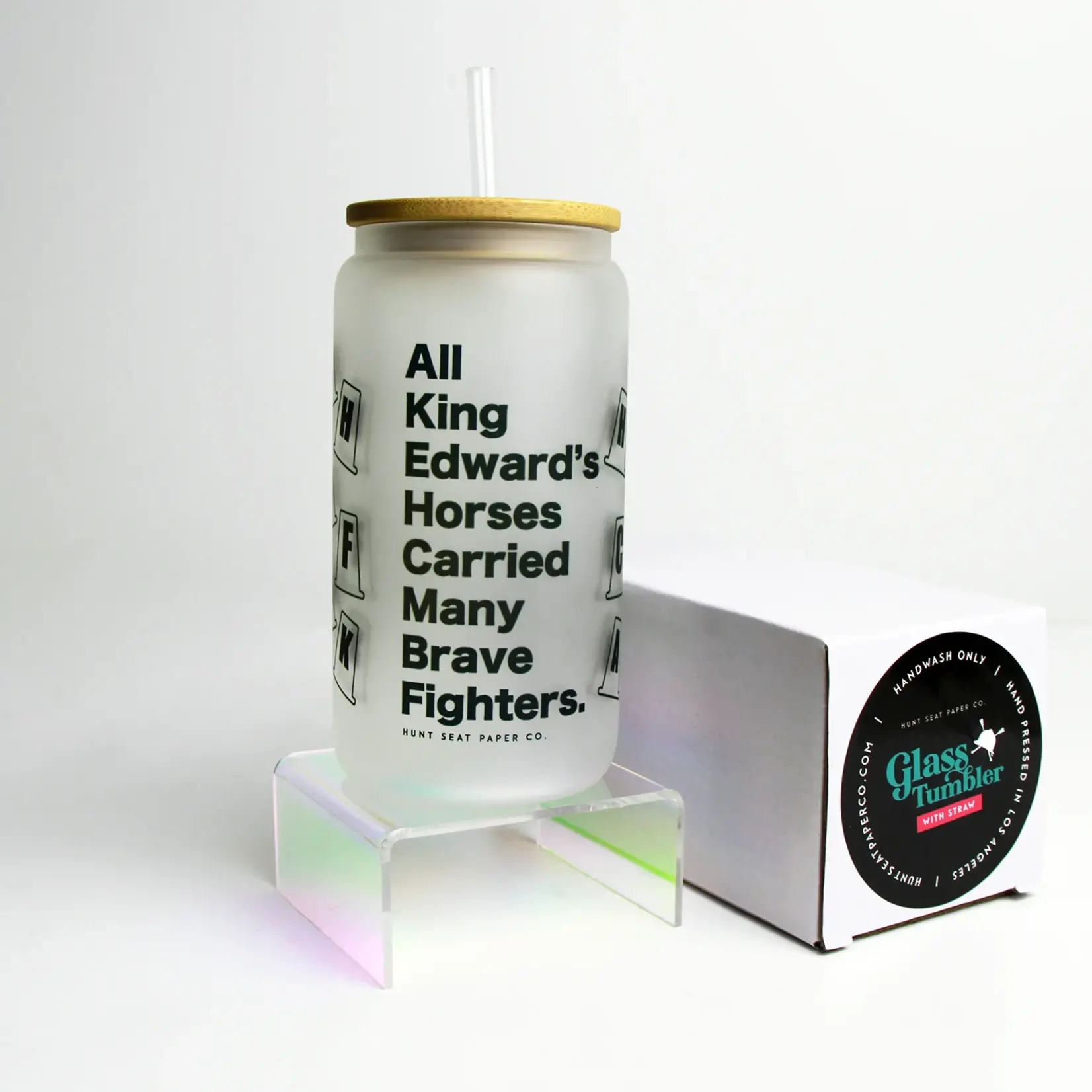 Hunt Seat Paper Co Hunt Seat Paper Co. Glass Tumbler