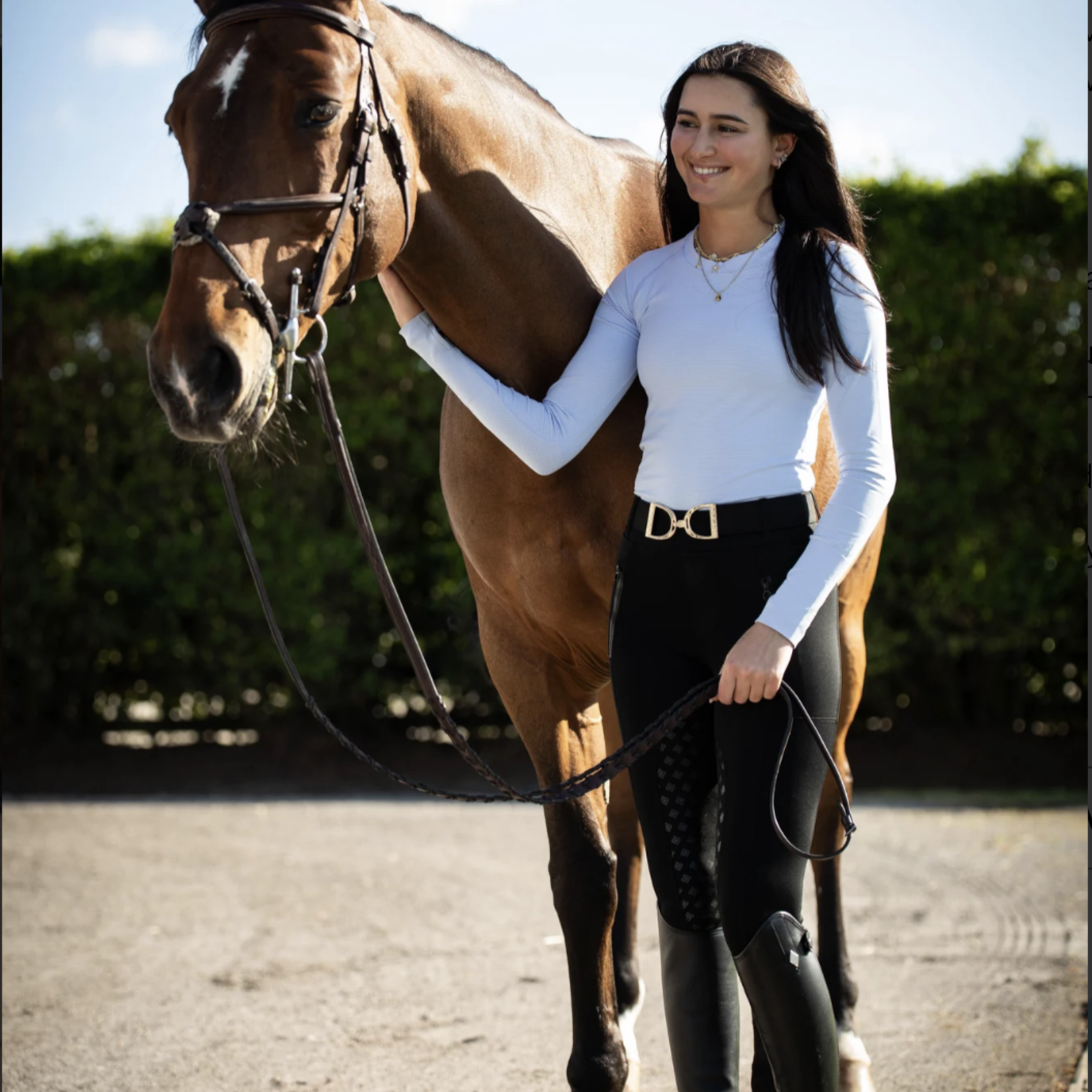 Euphoric Equestrian Euphoric Eq Ladies' Malibu Long Sleeve Shirt