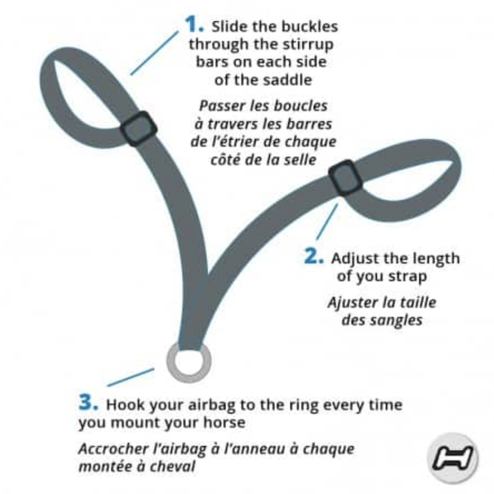 Helite Helite Replacement Saddle Strap - Adult Size