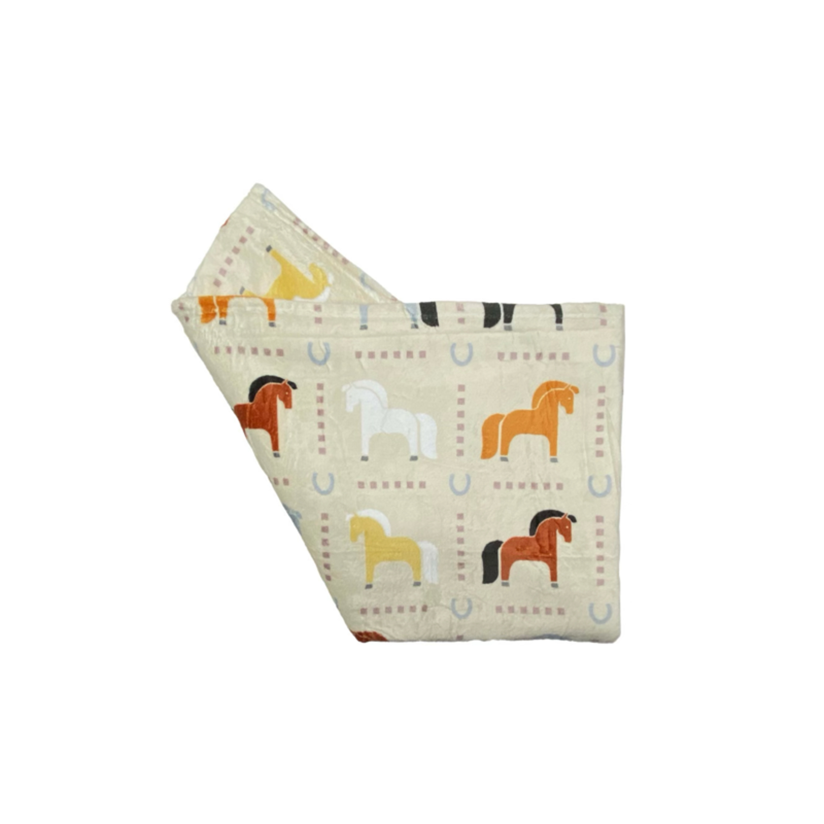 Pony Palisade Fleece Throw Blanket