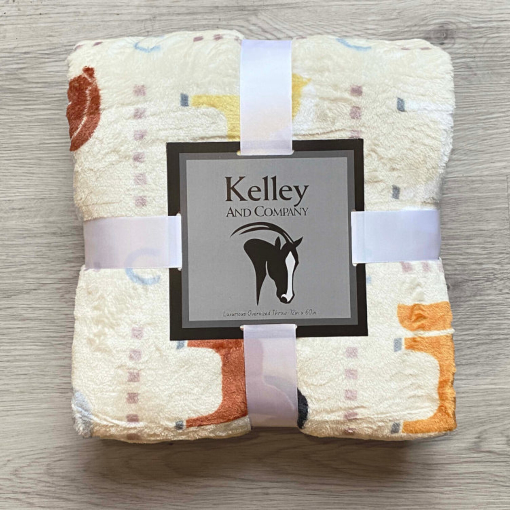 Kelley & Co. Pony Palisade Fleece Throw Blanket