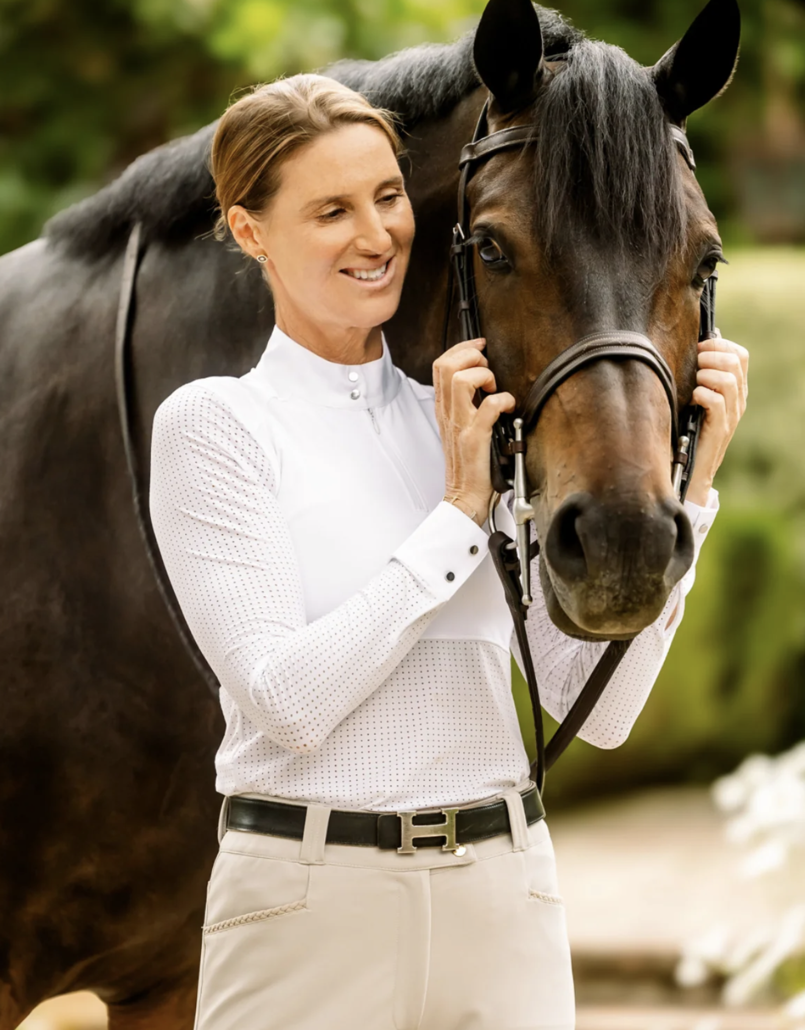 Euphoric Equestrian Euphoric Eq Ladies' Kloud Long Sleeve  Show Shirt