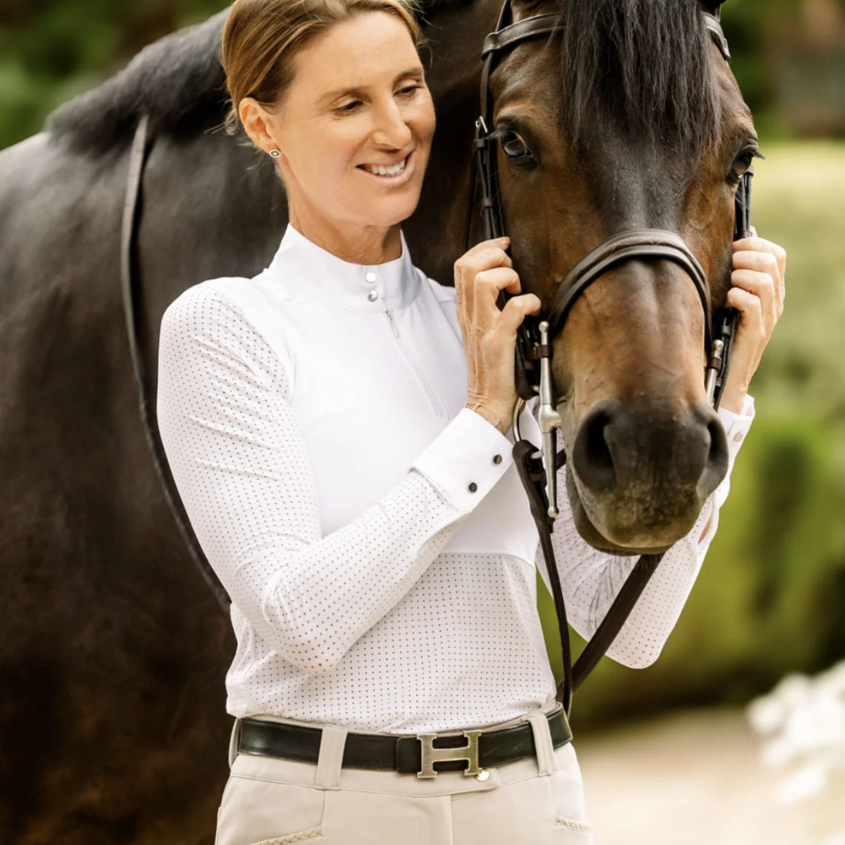 Euphoric Equestrian Euphoric Eq Ladies' Kloud Long Sleeve  Show Shirt