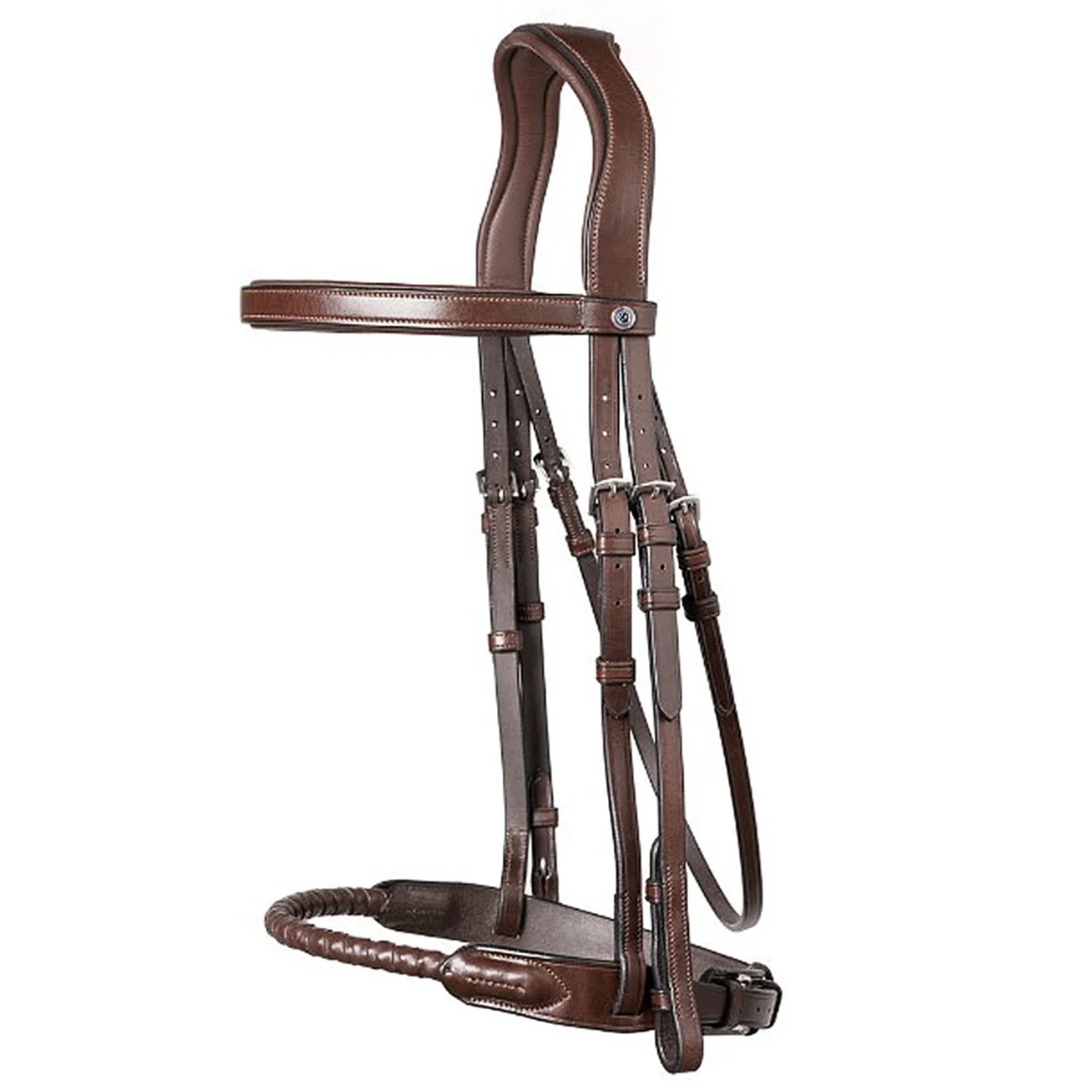 Trust Eq Dublin Leather Covered Rope Nose Bridle