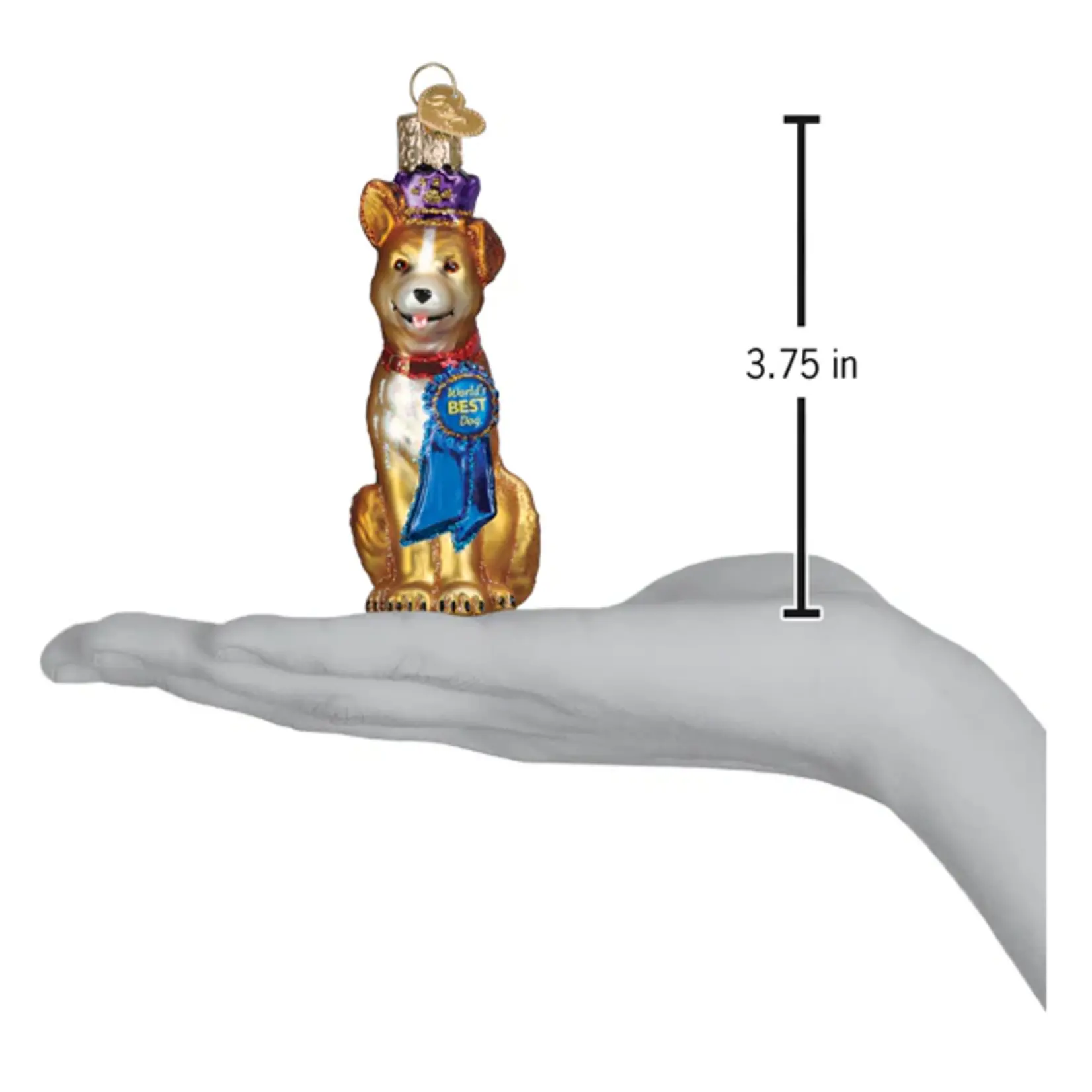 Old World Christmas World's Best Dog Ornament