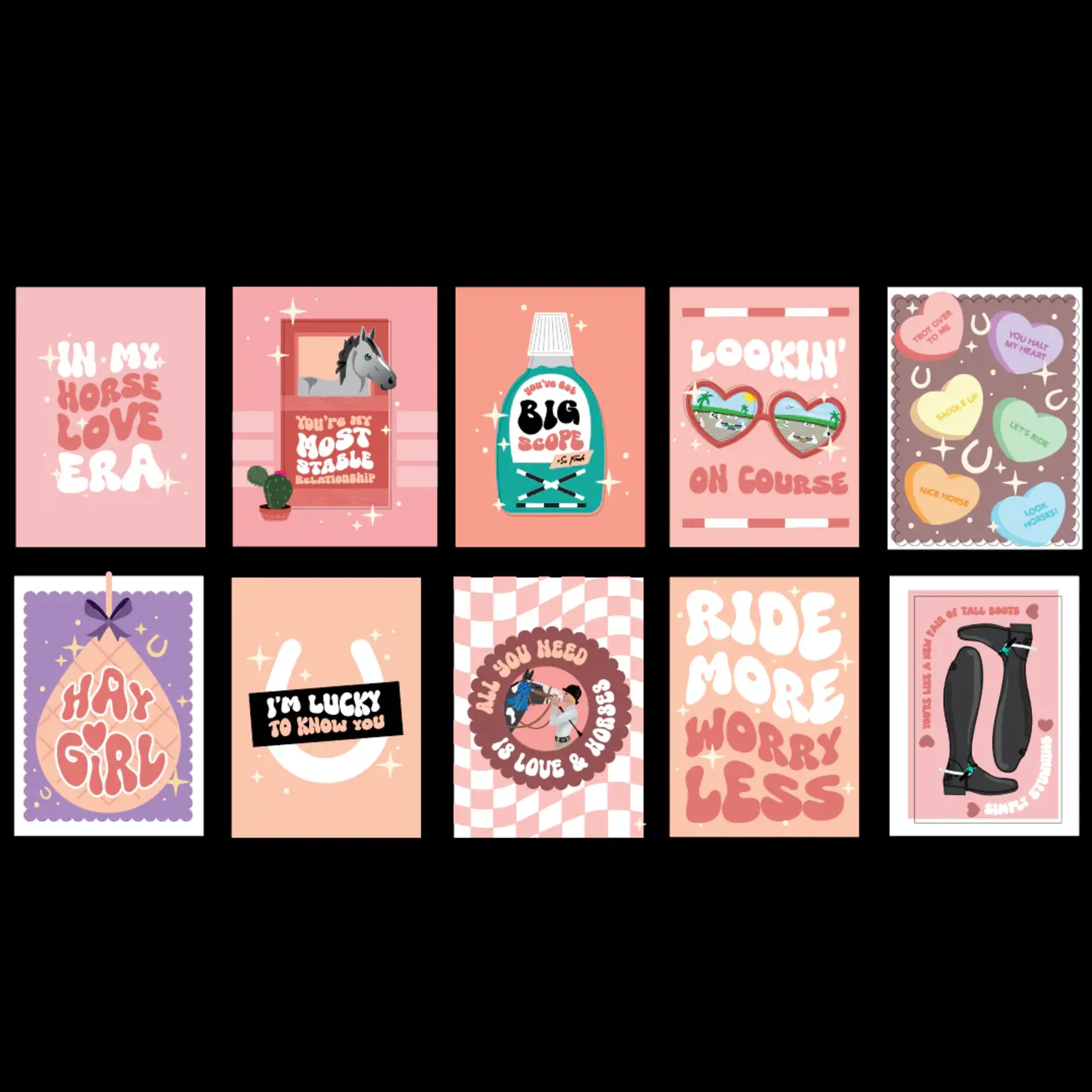 Hunt Seat Paper Co Hunt Seat Paper Co. Valentines Postcards