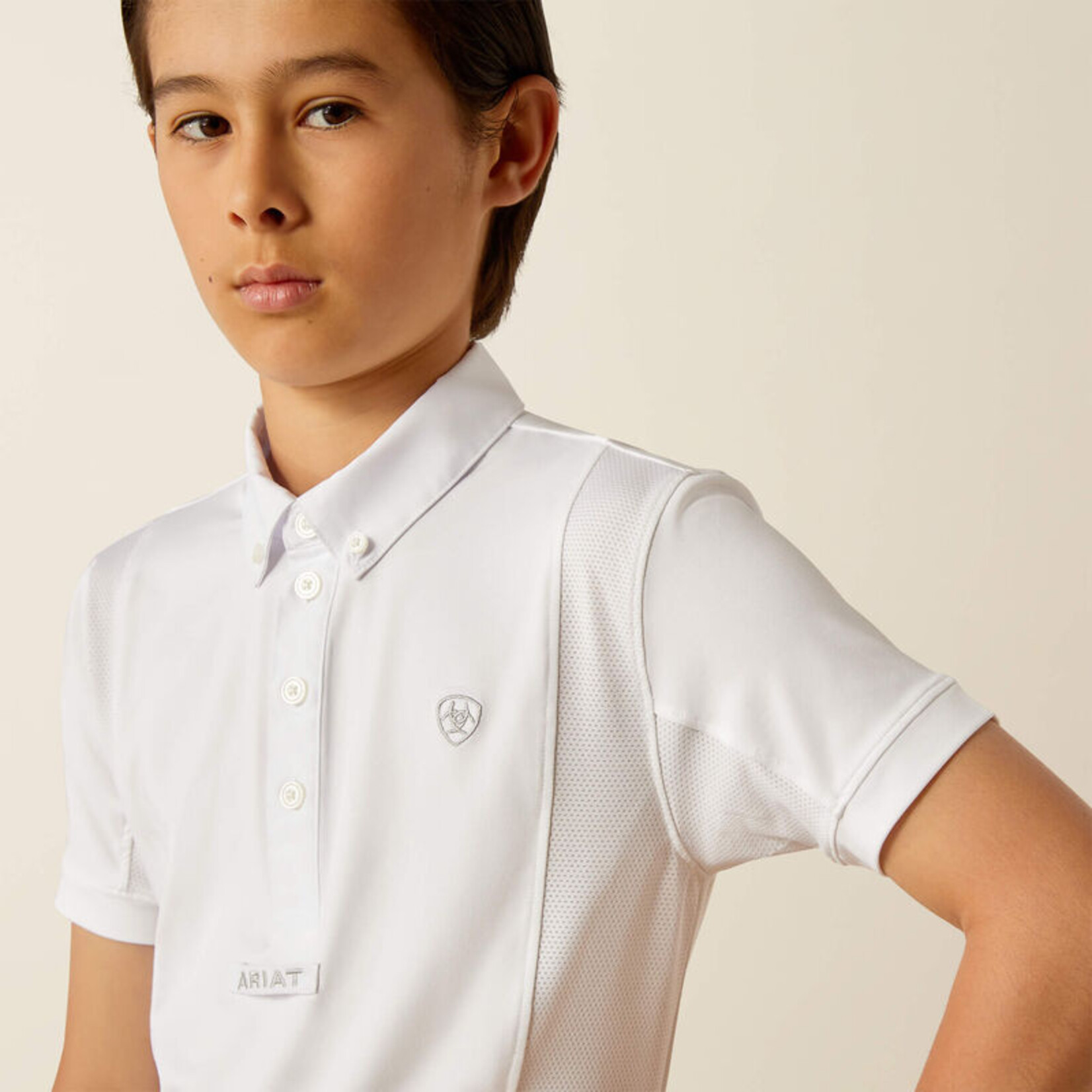 Ariat Boys' Tek Short Sleeve Show Shirt