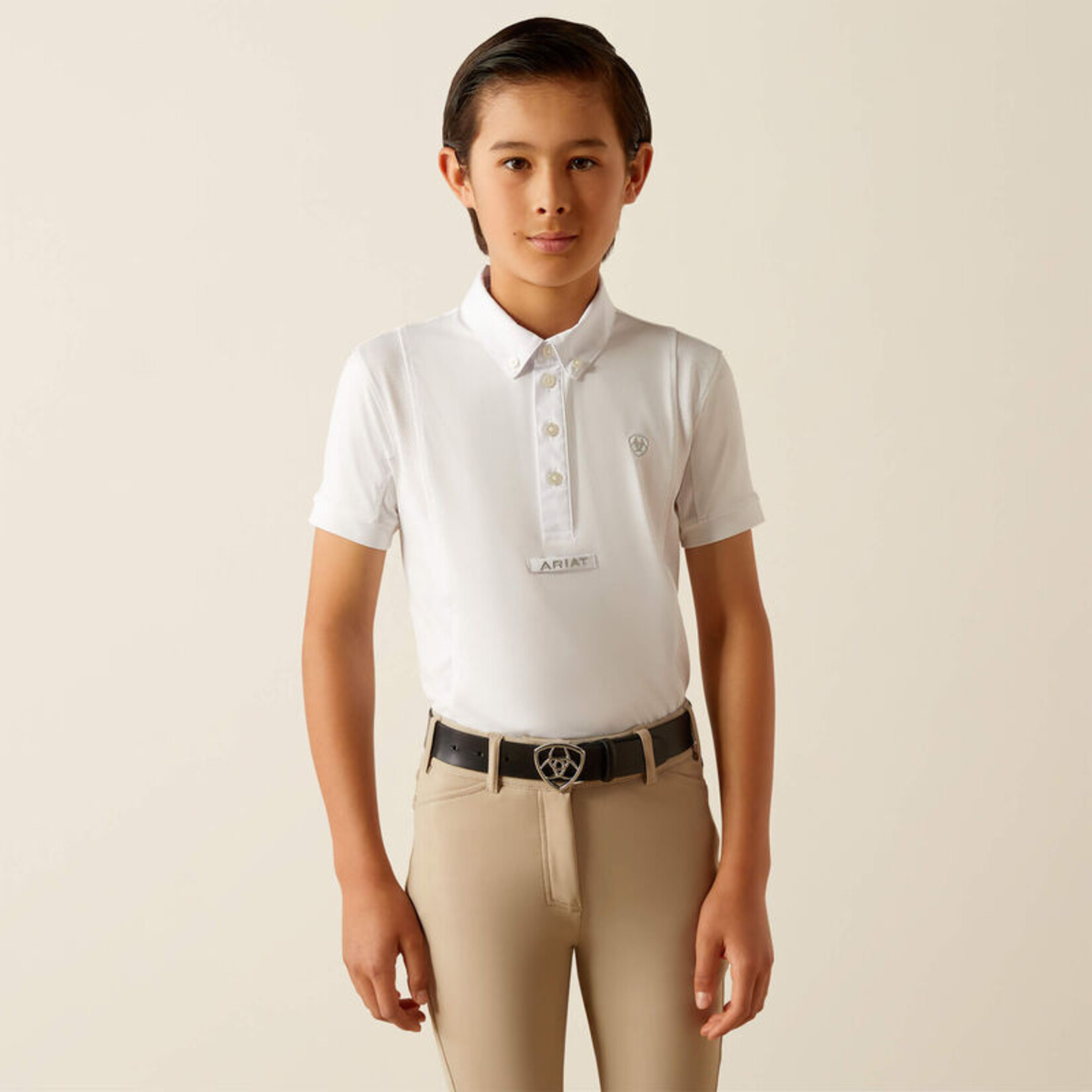 Ariat Boys' Tek Short Sleeve Show Shirt
