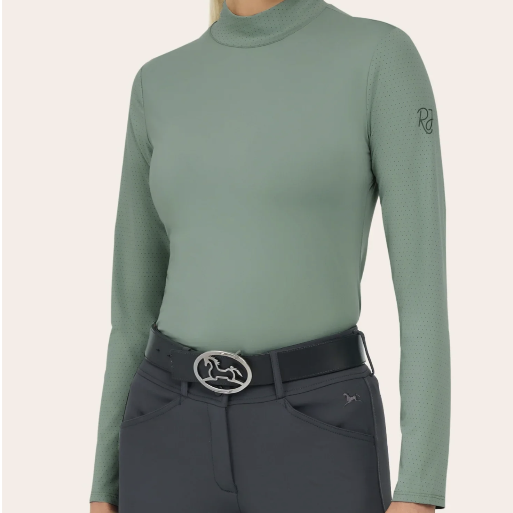 R.J. Classics Ladies' Jemma Mock Neck Long Sleeve Shirt