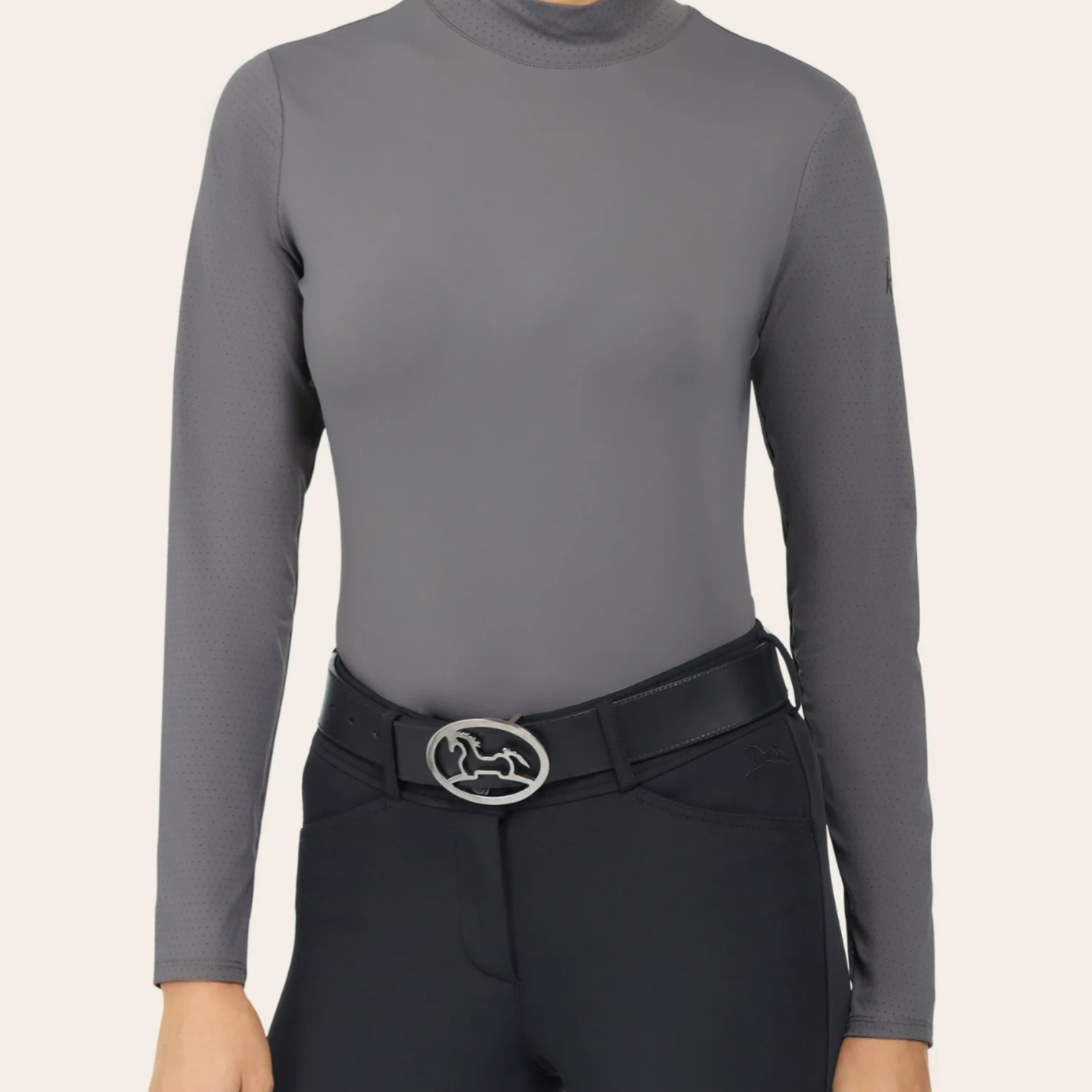 R.J. Classics Ladies' Jemma Mock Neck Long Sleeve Shirt