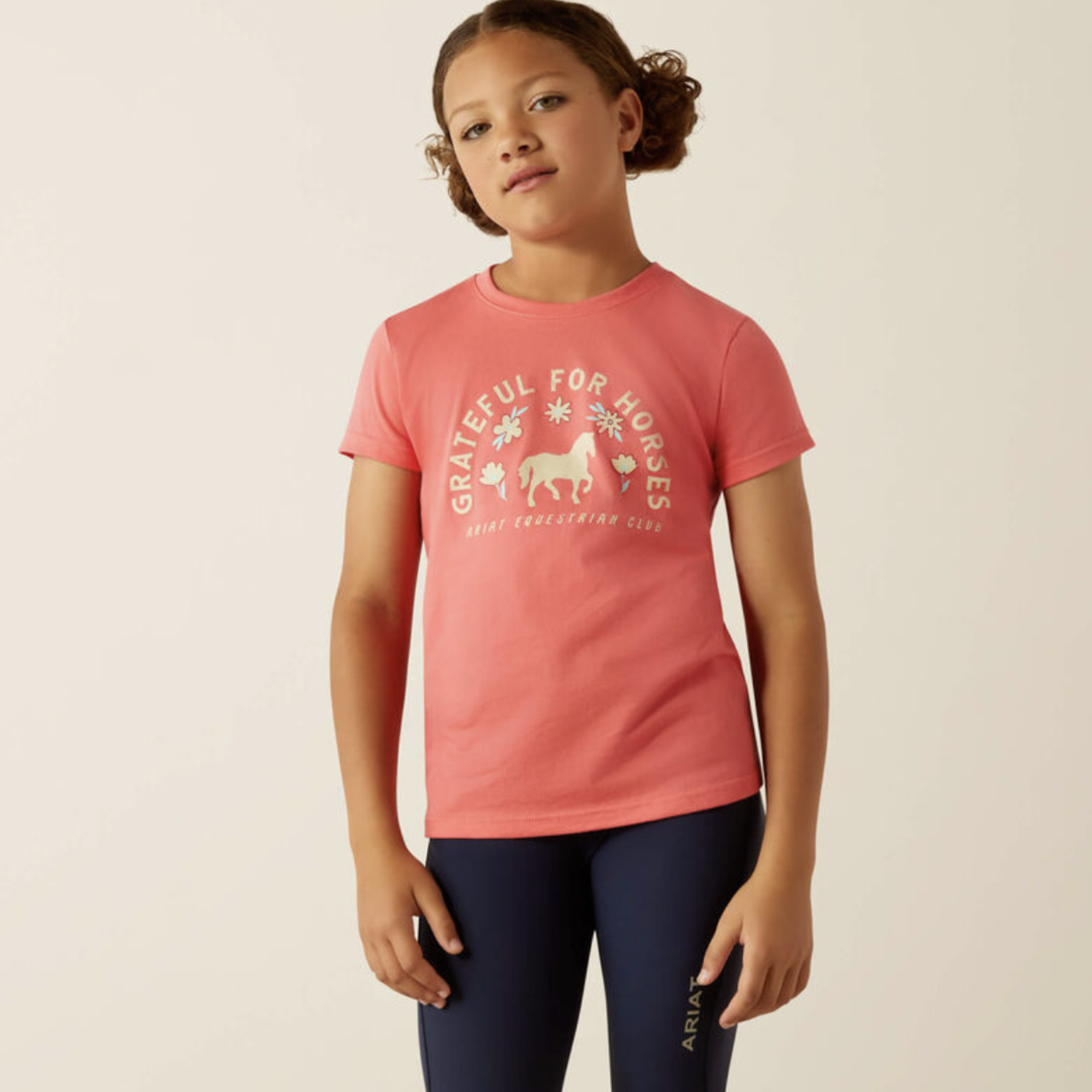 Ariat Kids' Grateful For Horses Tee