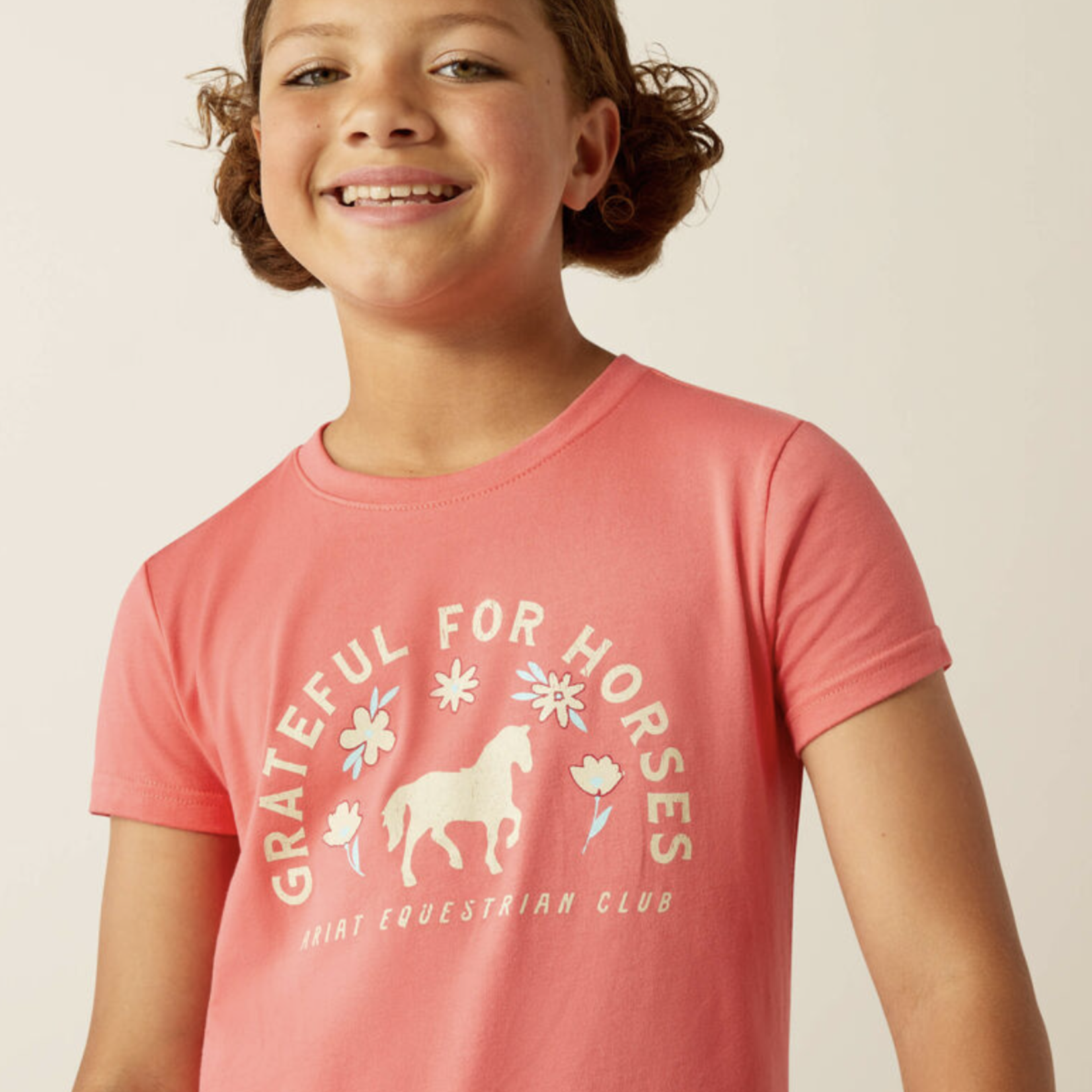 Ariat Kids' Grateful For Horses Tee