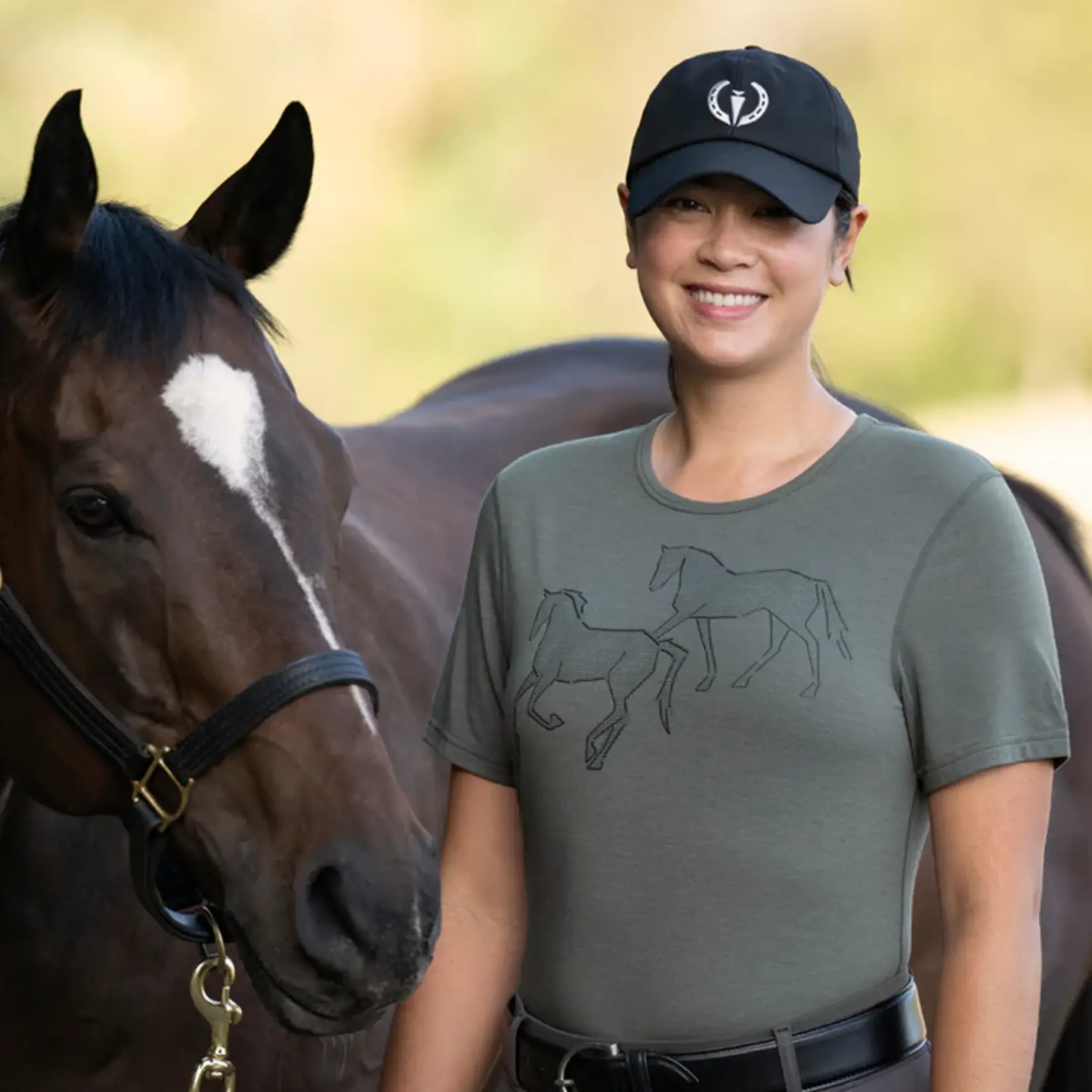 Kerrits Ladies' On the Double Horse Tee