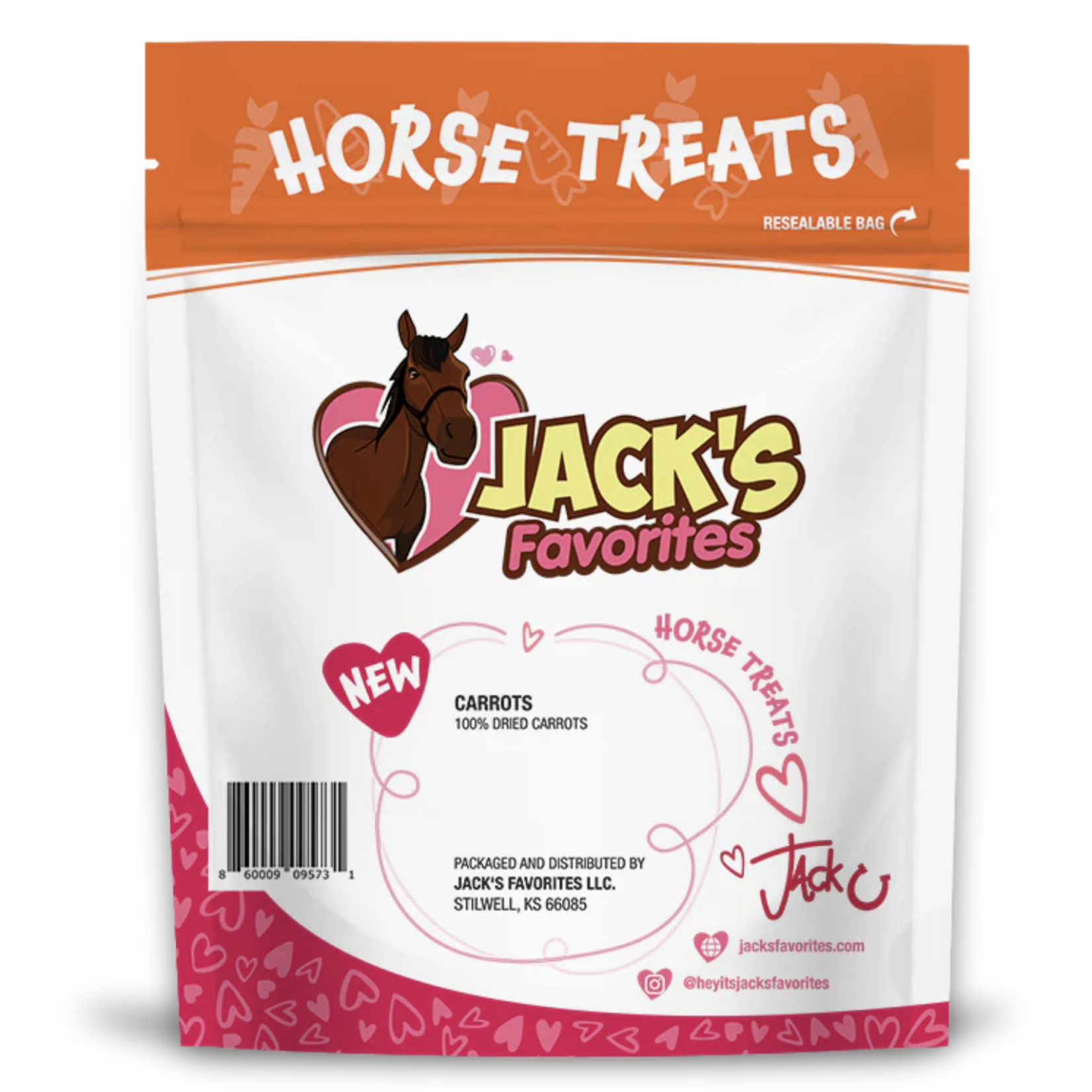 Jack's Favorites Jack's Favorites Crunchy Carrots Horse Treats