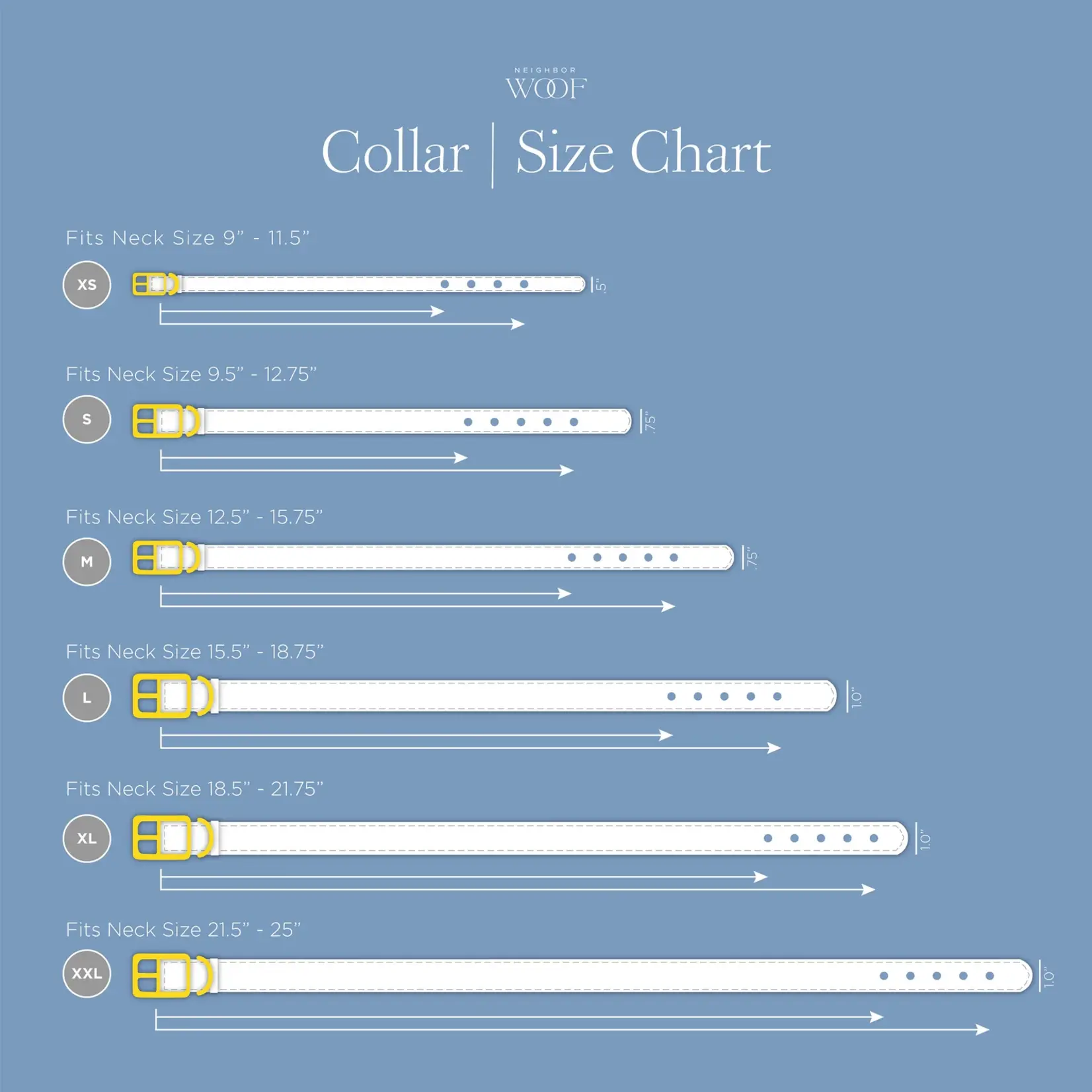 Neighbor Woof Neighbor Woof Classic Leather Dog Collar