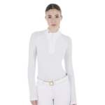 Equestro Equestro Ladies' Tulle Stretch Long Sleeve Shirt