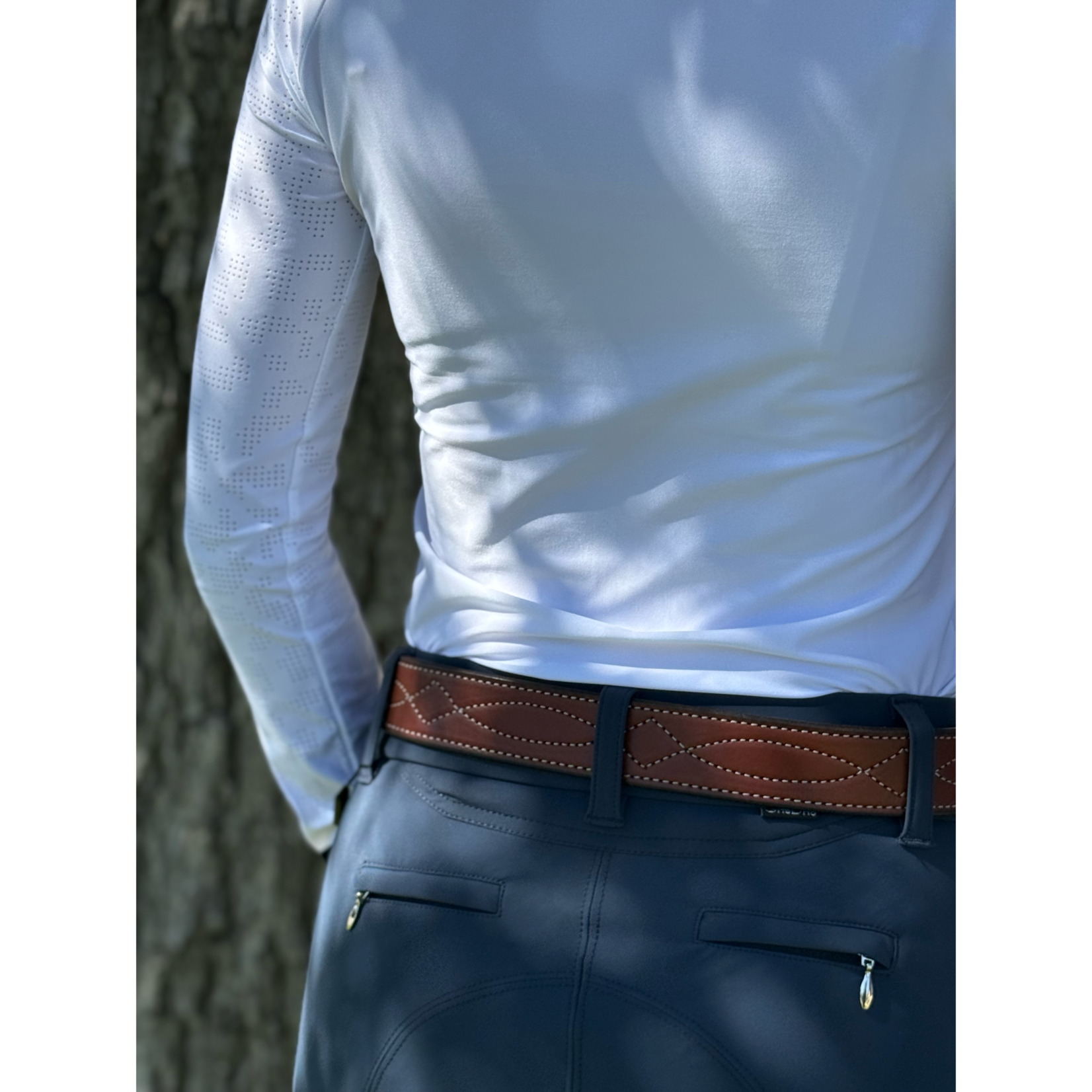 Equestro Equestro Ladies' Tulle Stretch Long Sleeve Shirt