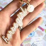 Dapplebay Dapplebay Horse Girl Keychain