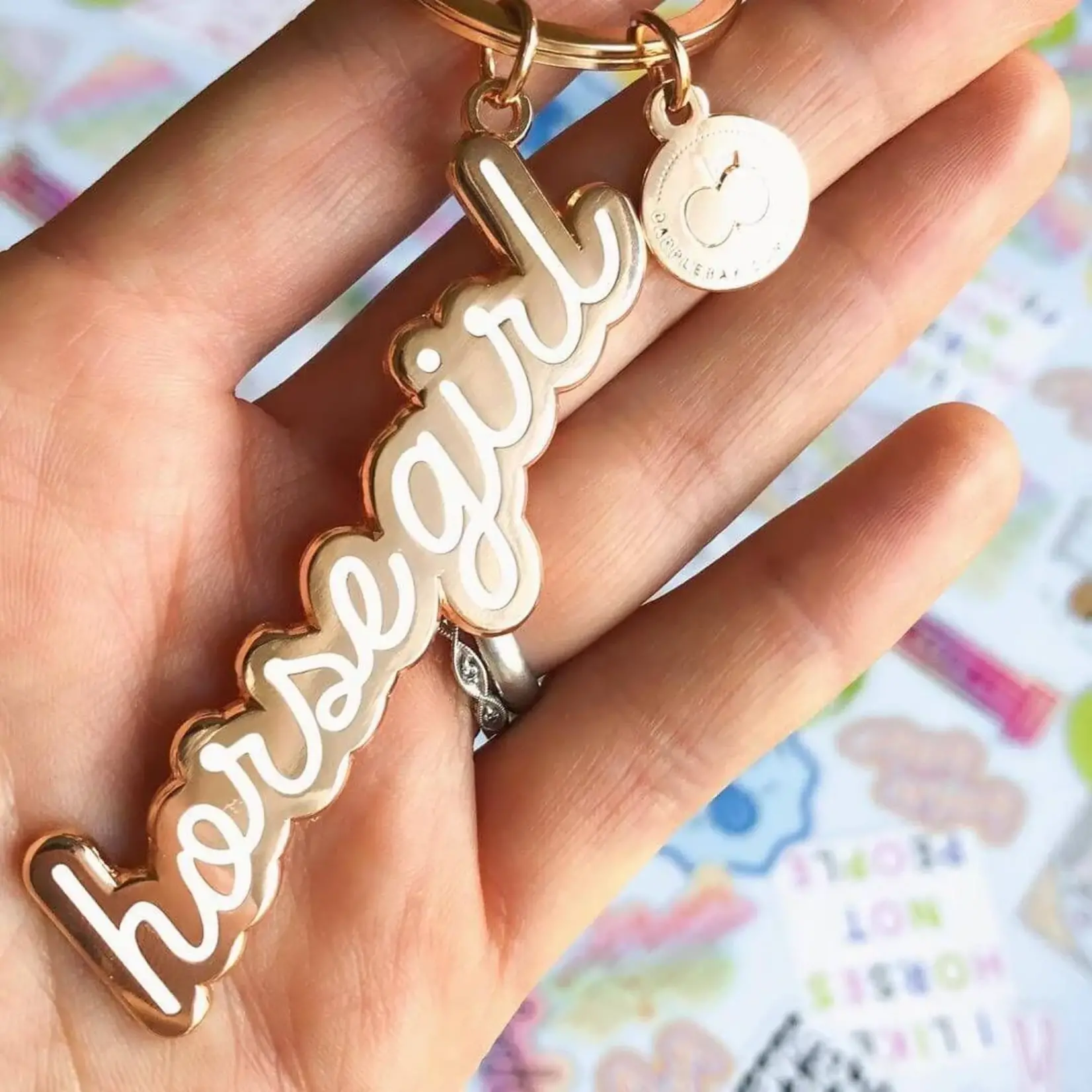 Dapplebay Dapplebay Horse Girl Keychain