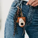 Pretty Simple Puppy Charm Key Chain