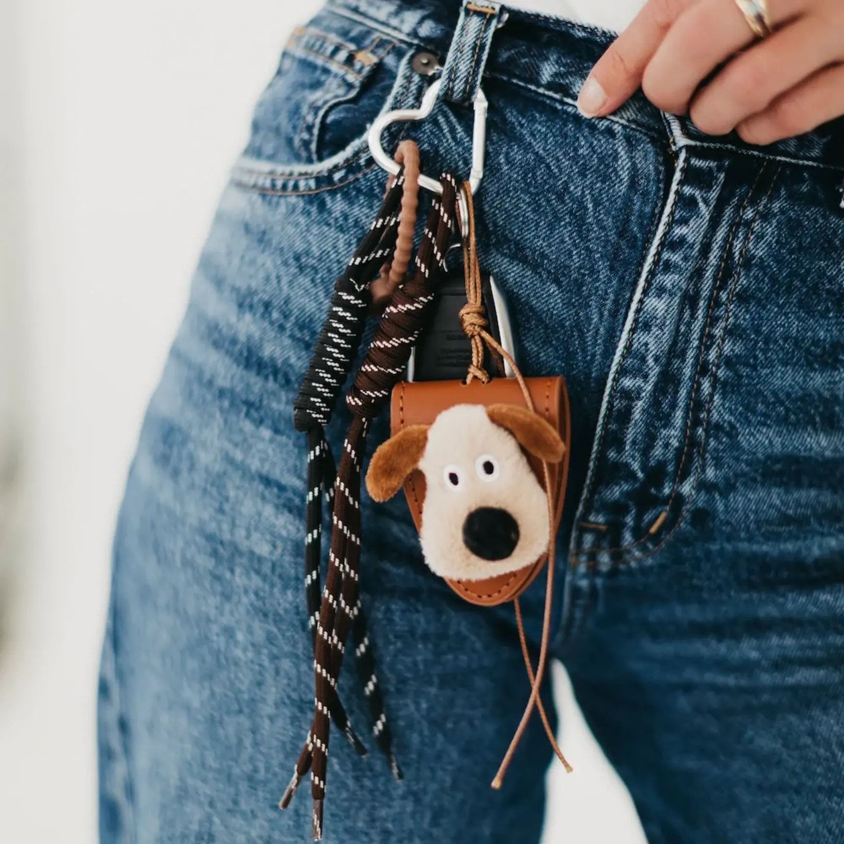 Pretty Simple Puppy Rope Charm Key Chain