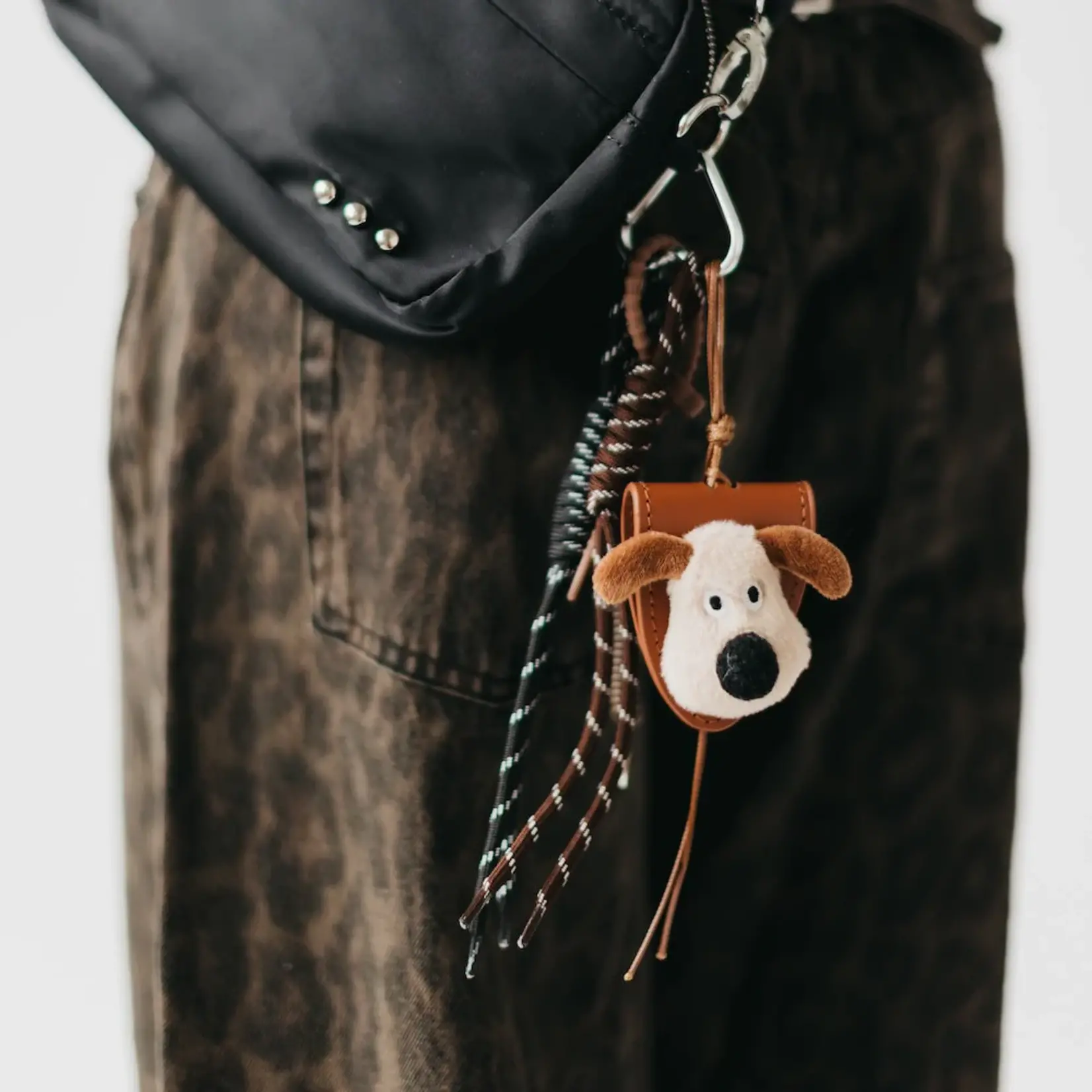 Pretty Simple Puppy Rope Charm Key Chain