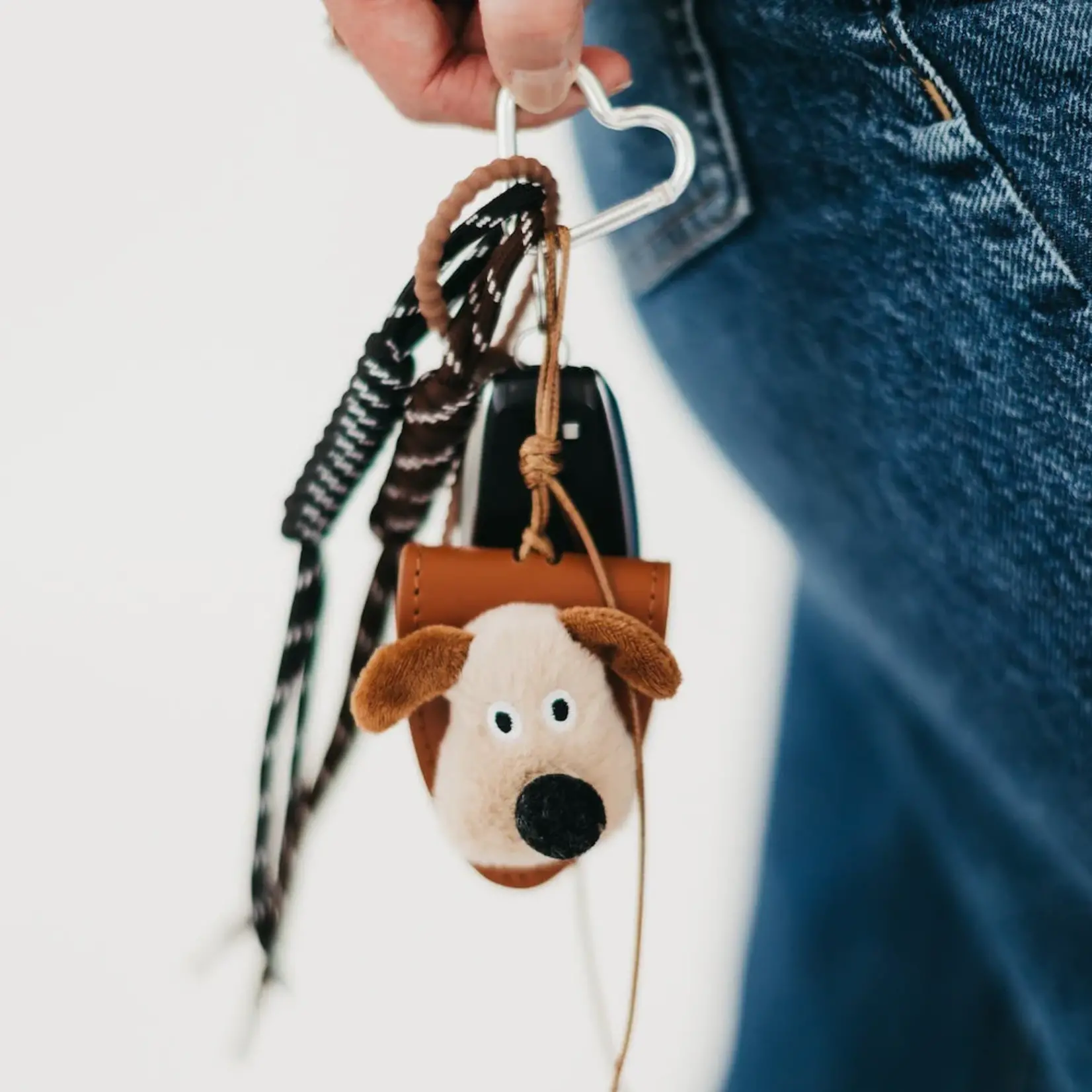 Pretty Simple Puppy Rope Charm Key Chain