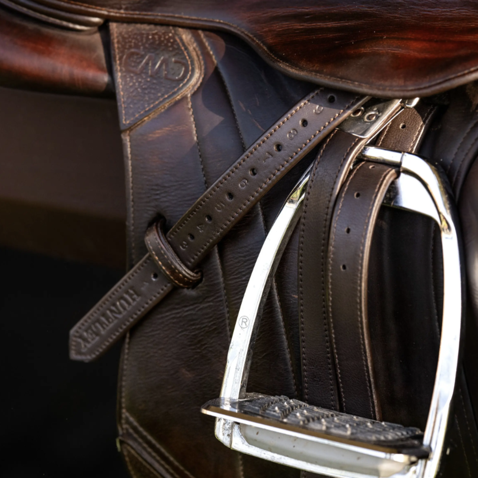 Huntley Huntley Sedgwick Leather Flat Buckle Stirrup Leathers