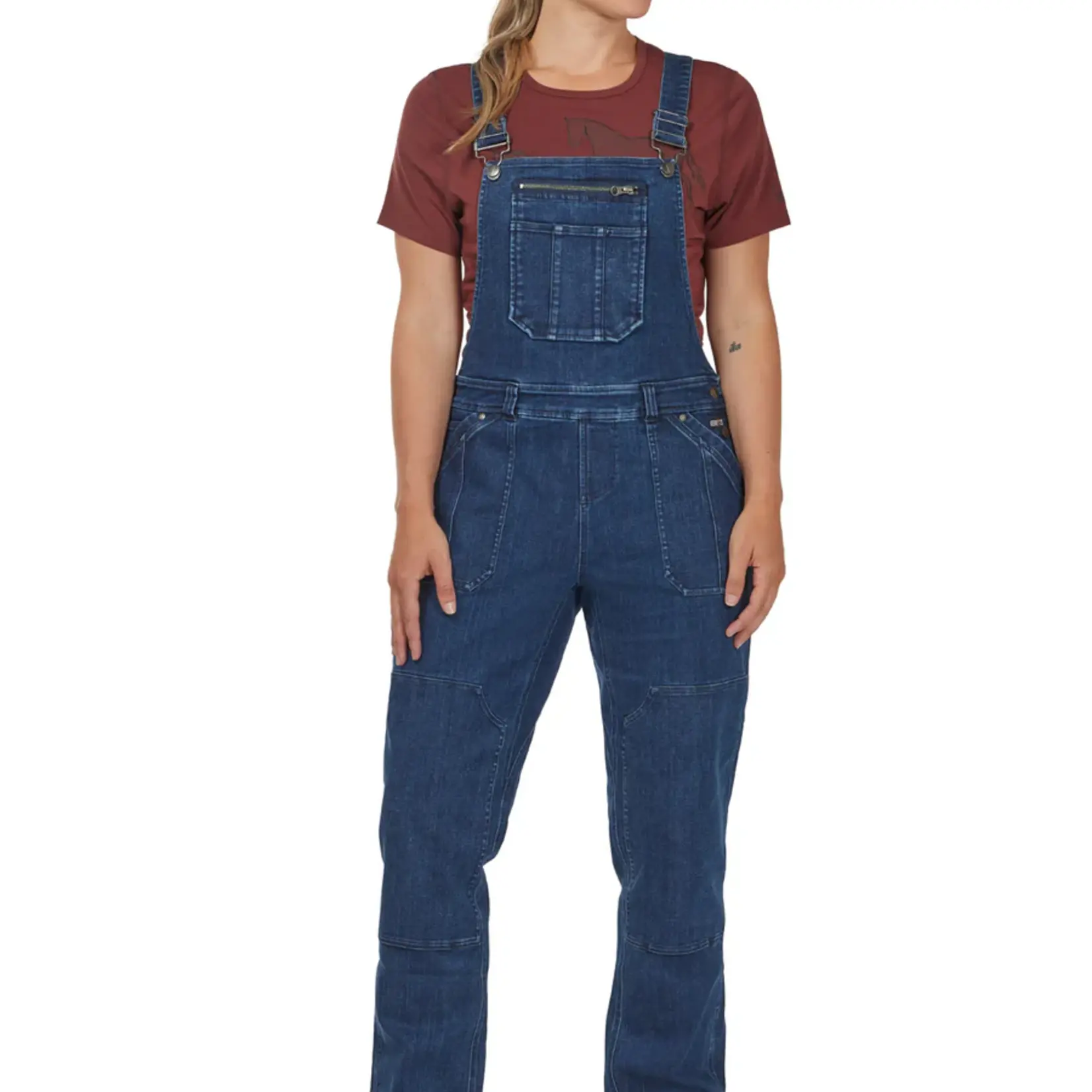 Kerrits Ladies' Stable Hand Stretch Denim Barn Overalls