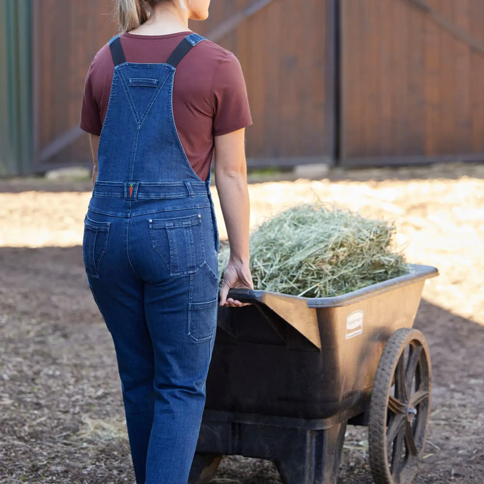 Kerrits Ladies' Stable Hand Stretch Denim Barn Overalls
