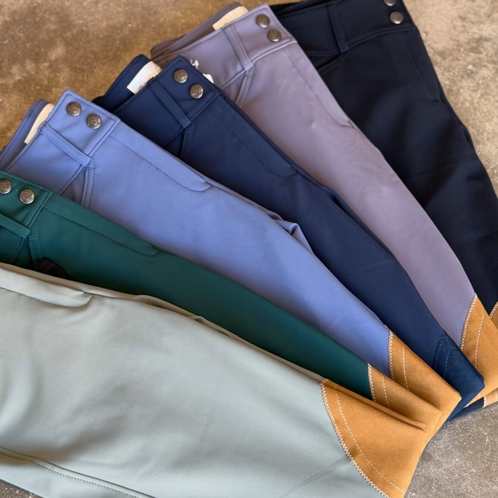 Tailored Sportsman Ladies' TechLight Clarino Knee Patch Mid Rise Breech