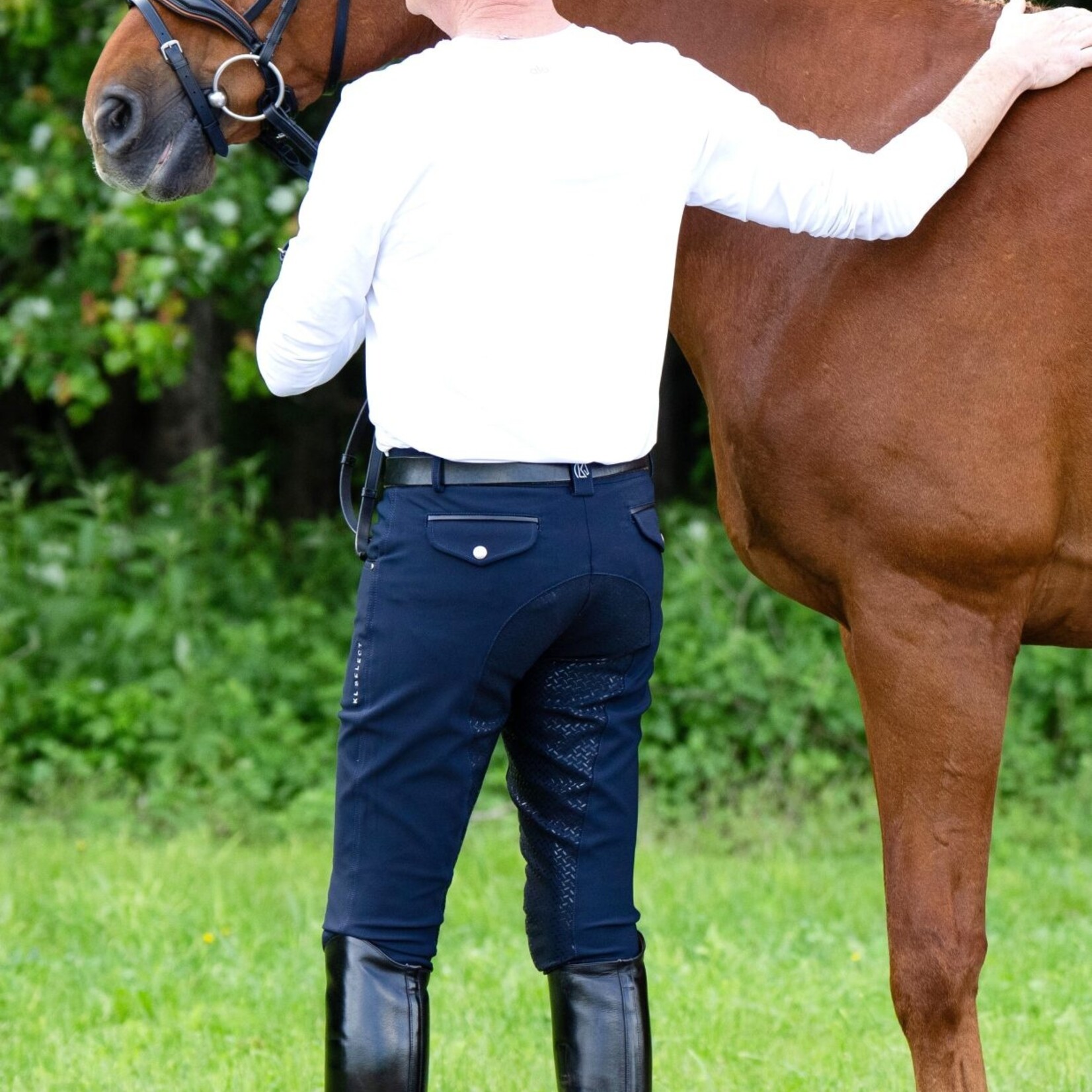 KL Select Mens' Evan Knee Patch Breech