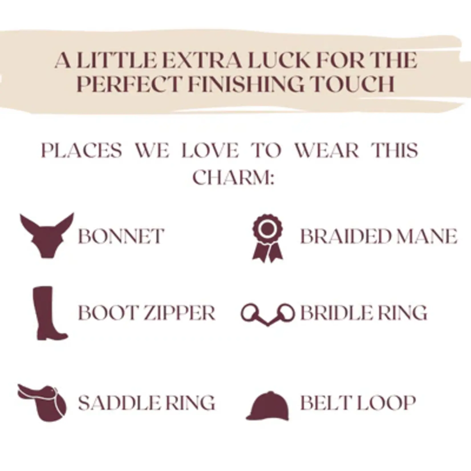 Dubois Cheval Dubois Cheval Bonnet & Braid Charm