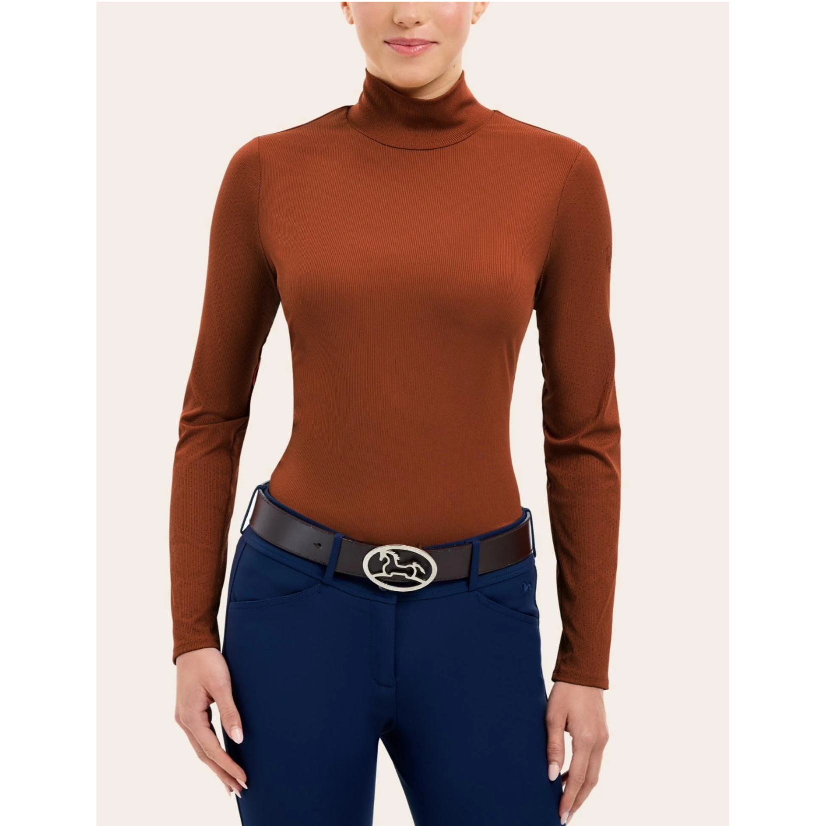 RJ Classics Ladies' Joelle Mock Neck Long Sleeve Shirt