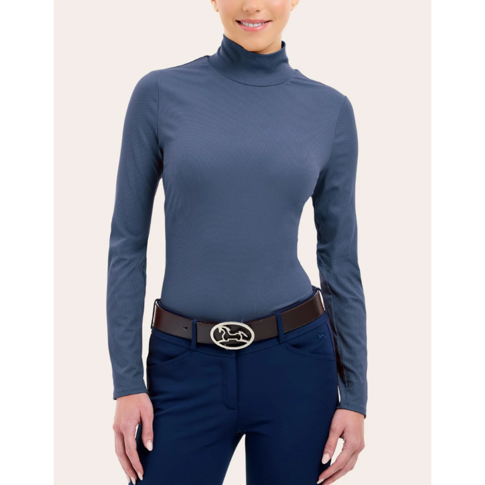 RJ Classics Ladies' Joelle Mock Neck Long Sleeve Shirt