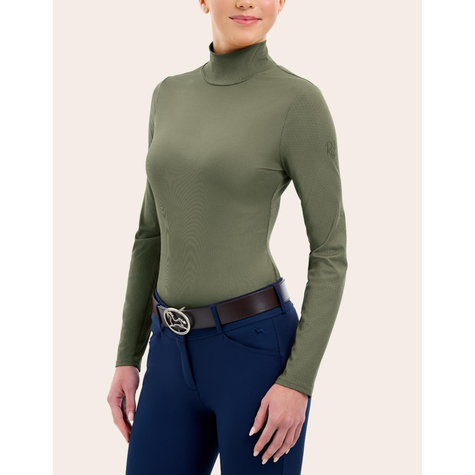 RJ Classics Ladies' Joelle Mock Neck Long Sleeve Shirt