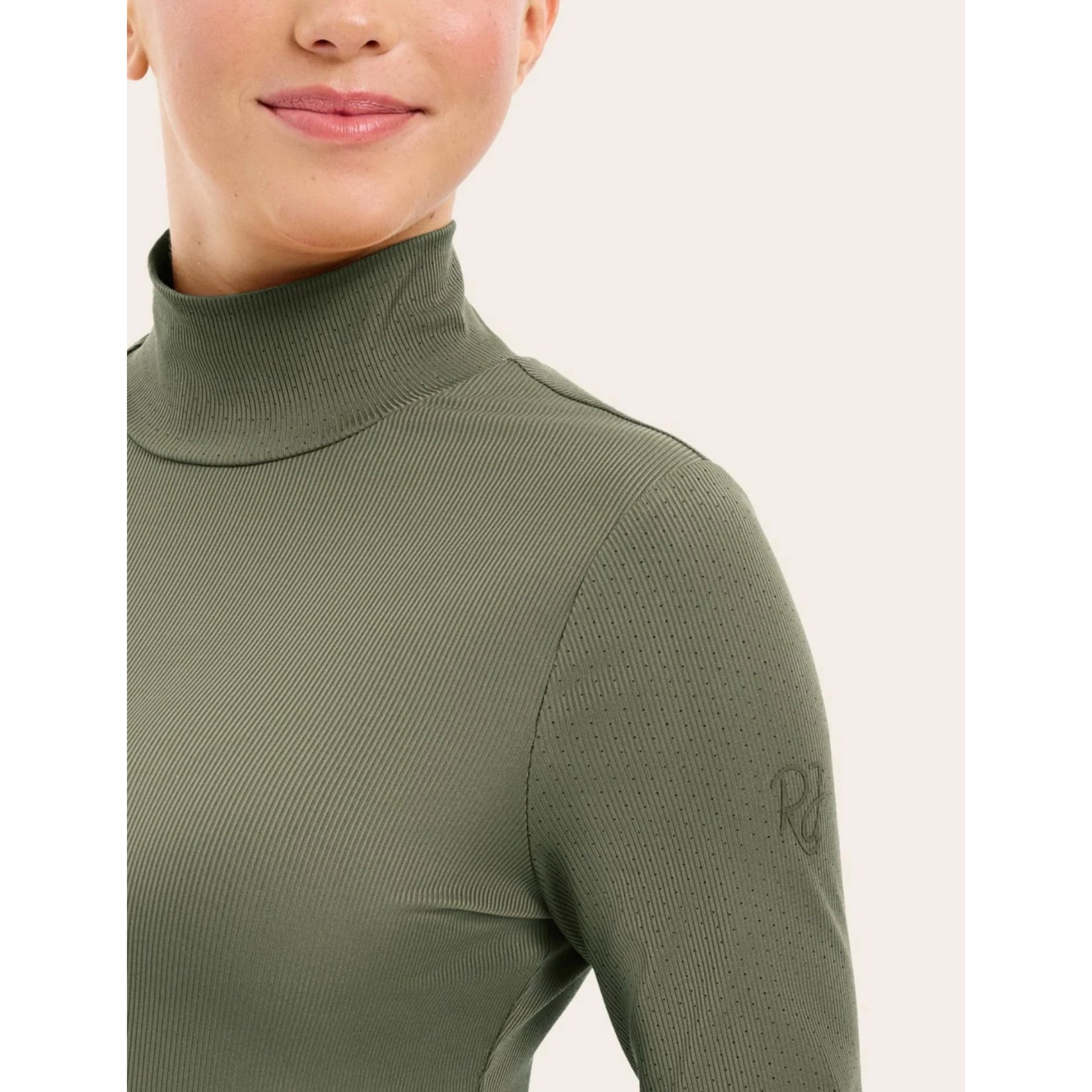 RJ Classics Ladies' Joelle Mock Neck Long Sleeve Shirt