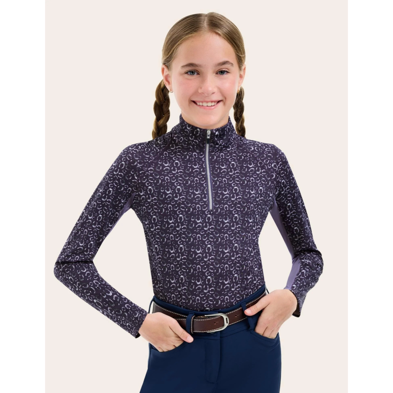 RJ Classics Girls' Libby Jr 1/4 Zip Sun Shirt
