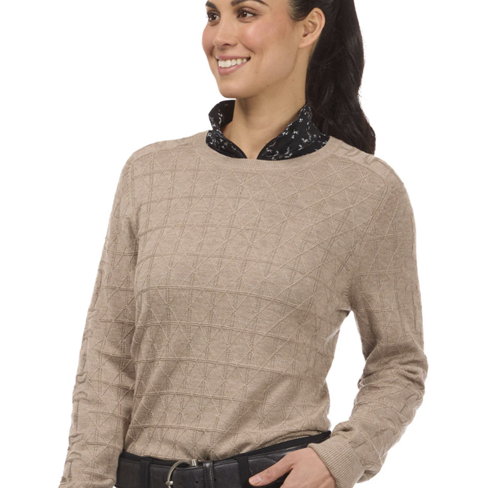 Kerrits Ladies' Bit of Diamond Crew Neck Sweater